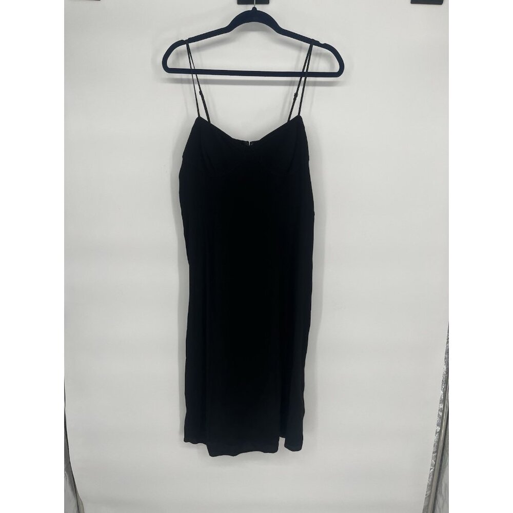 NWT Aritzia Sunday Best Viola Midi Dress‎ Black  Womens Size L